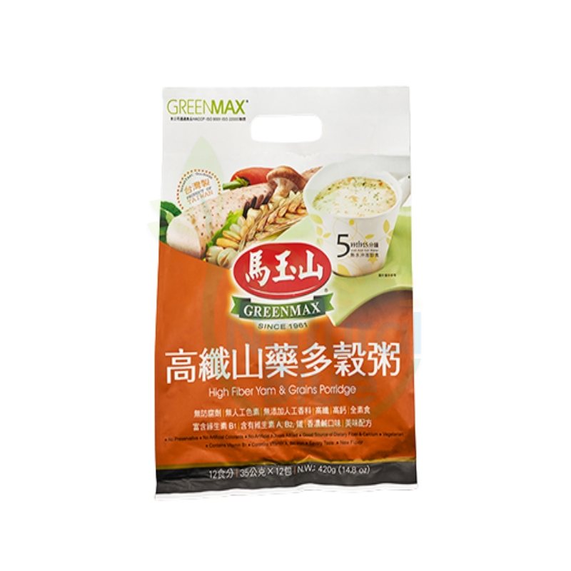 High Fiber Yam & Grains Porridge<br>马玉山高纤山药多谷粥 35g X 10sachets