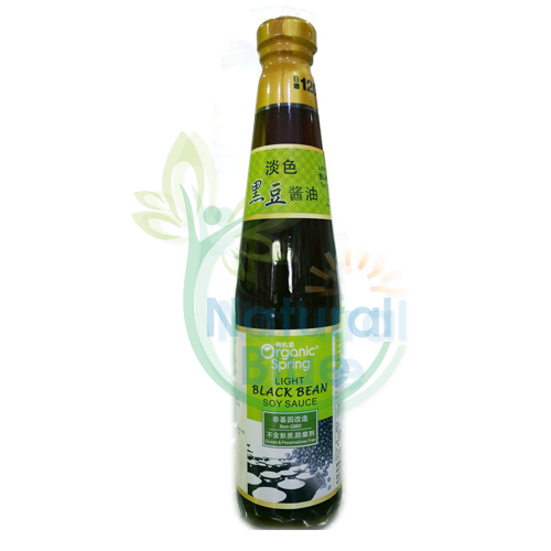 Organic Spring Light Black Bean Soy Sauce </BR>有机泉淡色黑豆醬油