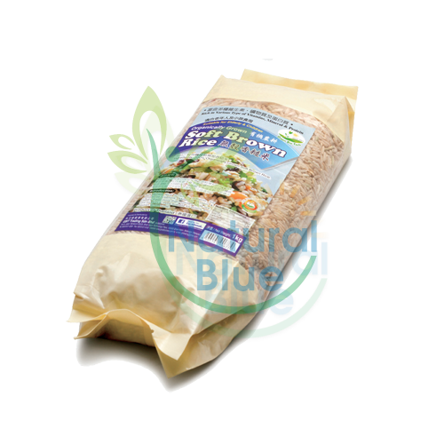 GBT-SOFT BROWN RICE, 1KG</BR>无壳香糙米 