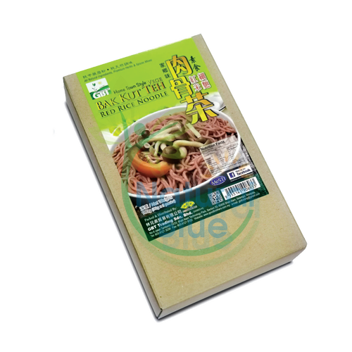 GBT-Vege Bak Kut Teh Red Rice Noodle, 180g</BR>素肉骨茶红米麺