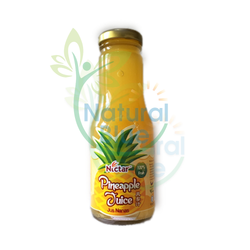 Nictar Pure Pineapple Juice, 260ml (12btls) </BR>凤梨汁