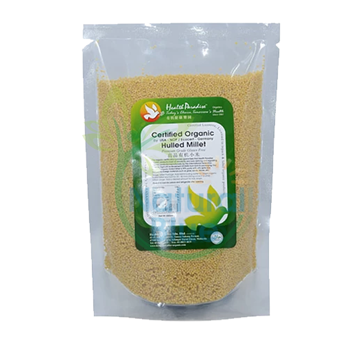 HP-ORGANIC HULLED MILLET(MUSO),500GM</BR>有机小米
