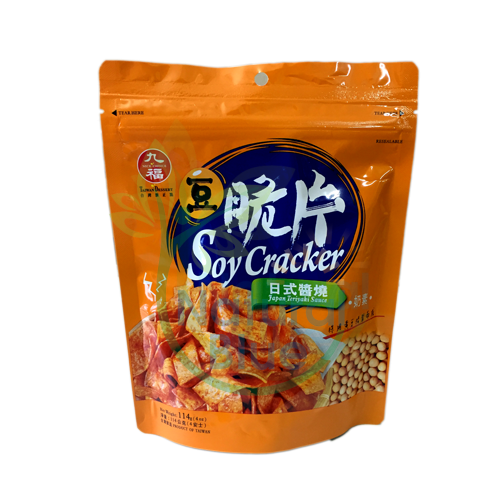GM-SOY CRACKER (JAPAN TERIYAKI SAUCE), 114G </br>豆脆片 (日式酱烧口味)