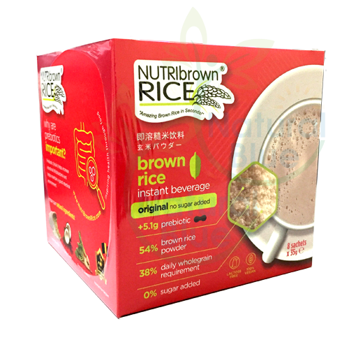 NutriBrownRice™ Brown Rice Instant Beverage (No Sugar Added)</br>即溶糙米饮料 (无添加糖)