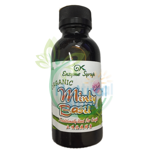 BNC-GK-ORG.MINTY BASIL-ENZYME SYRUP,60ML (WITH MENTOL ADDED) </BR> 止咳化痰酵素 (小)