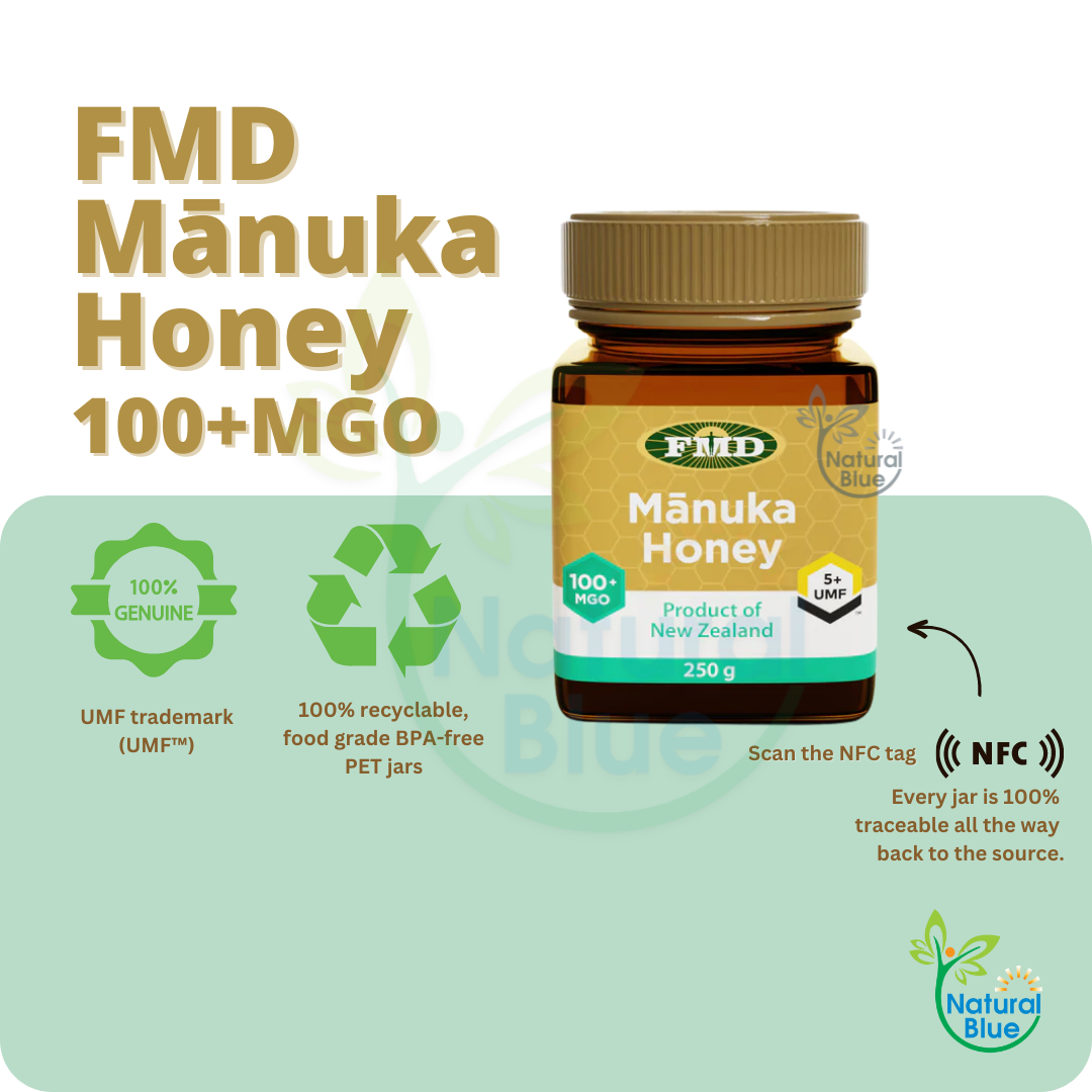 FMD-MANUKA HONEY MGO100+/5+UMF, 250G [EXP 2025 MAY]
